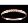 Image 1 : Art Deco Fully Engraved 14K Gold Bracelet
