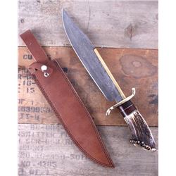 Montana Territory Knives Damascus Bowie Knife