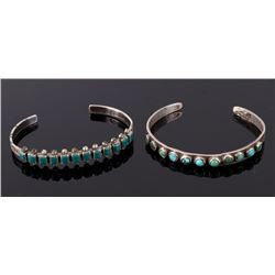 Navajo Fred Harvey Turquoise & Sterling Bracelet