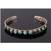 Image 2 : Navajo Fred Harvey Turquoise & Sterling Bracelet