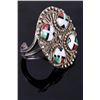 Image 2 : Signed AMR Multistone Mosaic Bracelet & Earrings