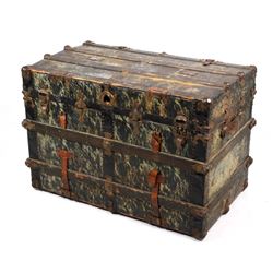 Mid 19th Century Steamer Travel Trunk