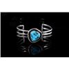 Image 2 : Navajo Sterling Silver & Turquoise Bracelet