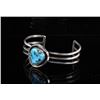 Image 3 : Navajo Sterling Silver & Turquoise Bracelet