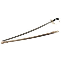 1902 US Officer Etched Ceremonial Sword & Scabbard