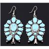 Image 1 : Navajo Sleeping Beauty Turquoise Earrings