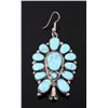 Image 2 : Navajo Sleeping Beauty Turquoise Earrings