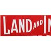Image 5 : Butte Land and Inv. Co. Embossed Metal Sign c 1960