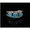 Image 2 : Navajo Sterling Silver & Turquoise Cuff