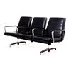 Image 1 : Mid C. Modern Chrome Naugahyde Railroad Chairs