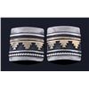 Thomas Singer Navajo Gold & Sterling Earrings