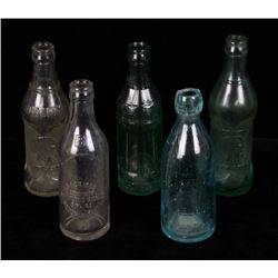 Collection of Early Montana Glass Soda Bottles