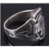 Image 2 : Navajo Fred Harvey Thunderbird Silver Ring