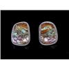 Image 1 : Navajo Royston Ribbon Turquoise Earrings