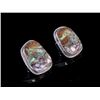Image 2 : Navajo Royston Ribbon Turquoise Earrings