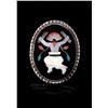Image 7 : Zuni Native American Multi-Stone Mosaic Inlay Ring