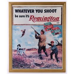 Framed Original 1957 Remington Advertising Poster