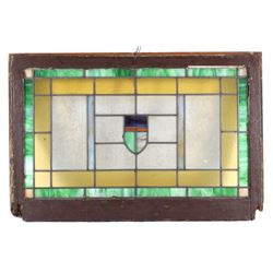 19th Century Art Deco Stained Glass Window
