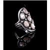 Image 2 : Navajo Signed Sterling & Mother of Pearl Ring