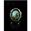 Image 8 : Navajo Sterling & Carico Lake Turquoise Ring