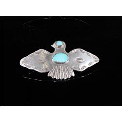 Zuni Sterling Silver & Turquoise Hair Barrette