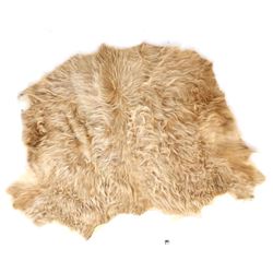 Montana Charolais Winter Shaggy Cowhide Rug