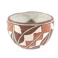 Polychrome Acoma Pottery Bowl c. 1900