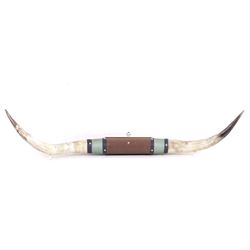 Leather Wrapped Texas Longhorn Wall Mount Horns