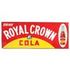 Image 1 : 1936 Royal Crown Cola Embossed Advertising Sign