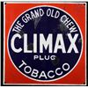Image 1 : Climax Tobacco Porcelain Enamel Advertising Sign