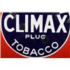 Image 3 : Climax Tobacco Porcelain Enamel Advertising Sign