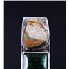 Image 8 : Navajo Royston Turquoise & Tourmaline Bracelet