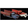 Image 1 : Mid 20th Century Metal Toy Ice & Dump Trucks