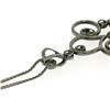 Image 5 : 18k Black Gold 4.39 ctw Rose Diamond & Blood Ruby Necklace