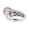 Image 3 : 0.86 ctw Tahitian Pearl and Diamond Ring - 14KT White Gold