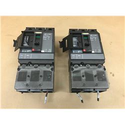 (2) SQUARE D HJL26015 CIRCUIT BREAKER