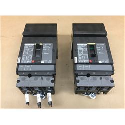 (2) SQUARE D HJA36100 CIRCUIT BREAKER