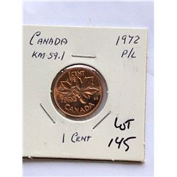 1972 Canada 1 Cent PROOF LIKE High Grade Coin
