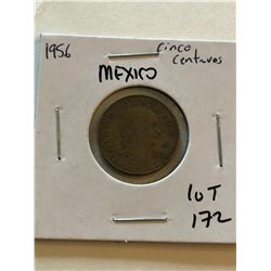 1956 Mexico Cinco Centavos Nice Early Coin