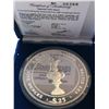 Image 2 : HUGE 5 Ounces of SILVER 1987 AMERICAS CUP PROOF COA in Original Box