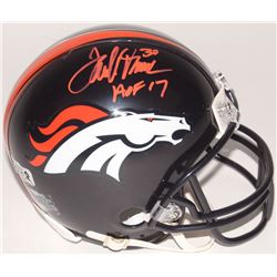 Terrell Davis Signed Broncos Mini Helmet Inscribed "HOF 17" (Radtke COA  Davis Hologram)