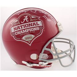 Trent Richardson Signed Alabama Crimson Tide Full-Size Authentic On-Field Helmet Inscribed "2011 Cha
