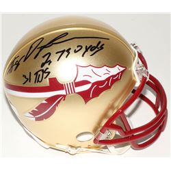 Devonta Freeman Signed Florida State Seminoles Mini Helmet Inscribed "2,730 yds"  "31 TDs" (Radtke C