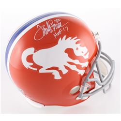Terrell Davis Signed Broncos Full-Size Helmet Inscribed "HOF 17" (Davis COA)