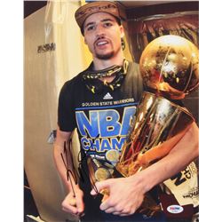 Klay Thompson Signed Golden State Warriors 11x14 Photo (PSA COA)