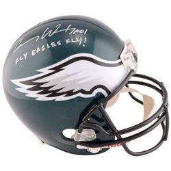 Carson Wentz Signed Eagles Full-Size Helmet Inscribed "Fly Eagles Fly!" (Fanatics Hologram)