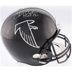 Chris Doleman Signed Falcons Full-Size Throwback Helmet Inscribed "HOF 12" (Radtke COA)