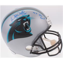 Wesley Walls Signed Panthers Full-Size Helmet Inscribed "5x Pro Bowl" (Radtke COA)