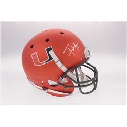 Frank Gore Signed Miami Hurricanes Full-Size Helmet (Radtke COA)