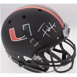 Frank Gore Signed Miami Hurricanes Full-Size Custom Matte Helmet (Radtke COA)